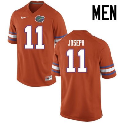 Men's Florida Gators #11 Vosean Joseph NCAA Nike Orange Authentic Stitched College Football Jersey XQO3062OR